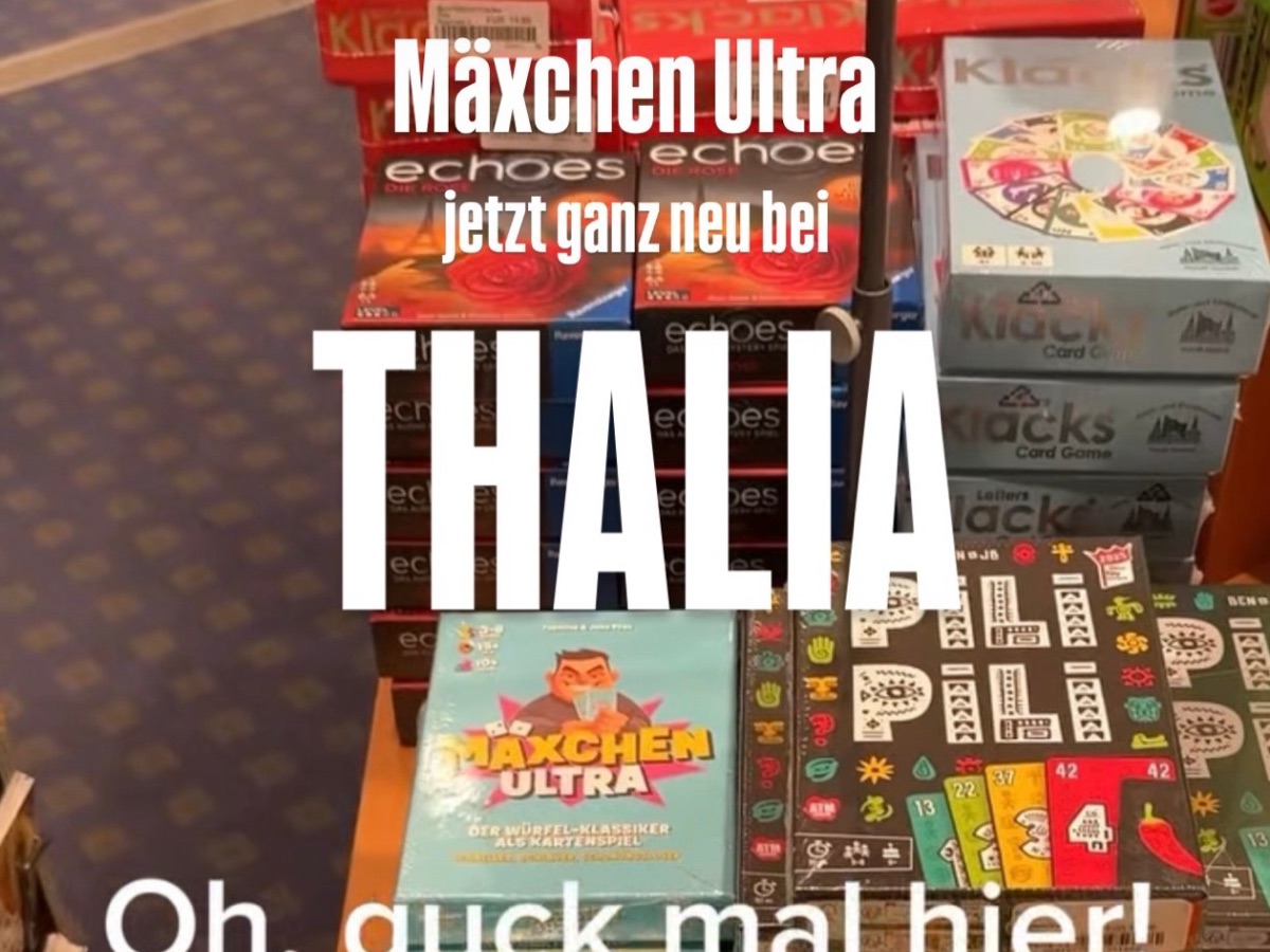 Mäxchen Ultra auf dem Neuheiten-Tisch bei Thalia